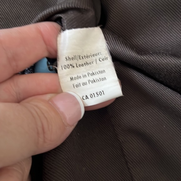 MENS SIZE M BROWN LEATHER JACKET BY OXIDE - Picture 10 of 15